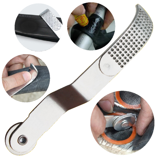 With roller tire repair file bike tire multi-function tire scrub skin frustration stick file plate file sheet repair tool