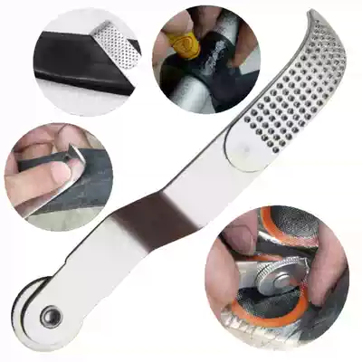Tire repair file with roller Bicycle tire multi-function rub tire skin contusion skin contusion rod file plate file sheet repair tool