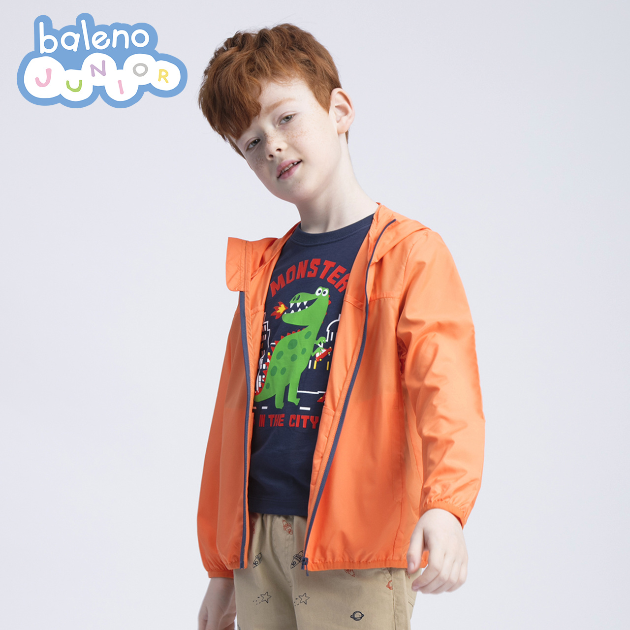 Baleno Banny đường trẻ em áo gió Boys New Mid-Trường Kids Casual thời trang Coat.