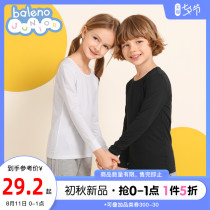 Benilu childrens clothing new childrens warm mens and womens autumn and winter tops single-piece baby round neck bottoming shirt