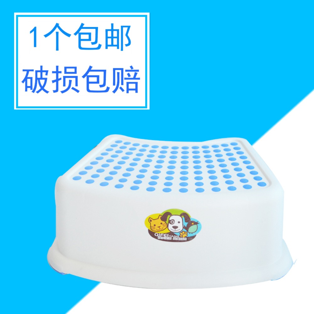 Children's versatile foot stool anti-slip thickened Kindergarten Step on foot changing shoes stool Domestic short stool Bathroom Toilet baby