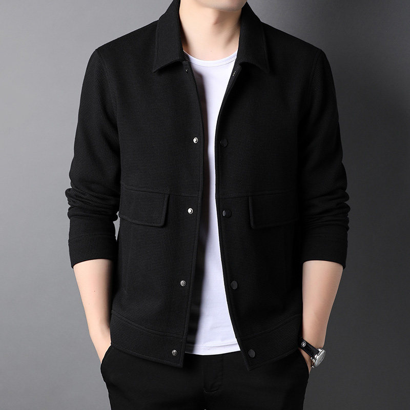 Casual Jacket Men's Spring Autumn Season New Middle Youth Loose 100 Hitch Business Blouses The Men's Jacket Tide