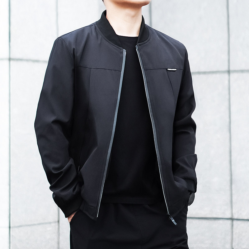 Spring and autumn season men's jacket Han version Trend baseball uniforms mature and stable and relaxed casual handsome jacket blouses male tide