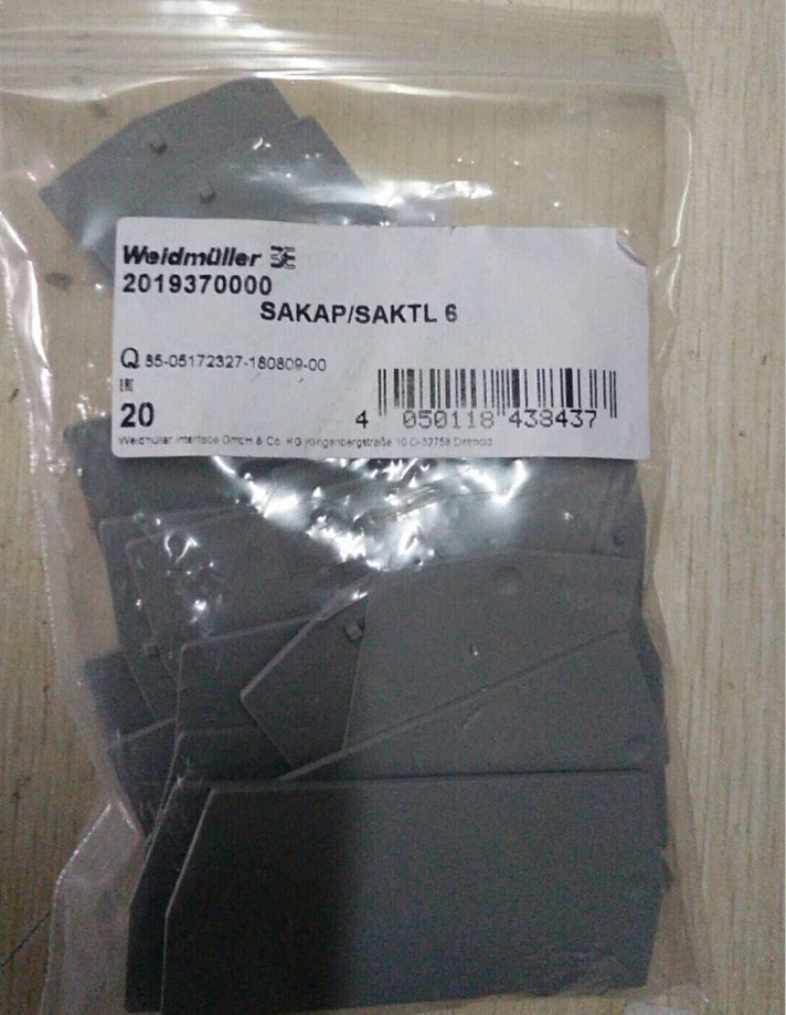 Original dress Weidmüller Current measurement terminals bezel 2019370000 SAKAP SAKTL 6