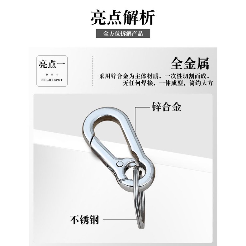 Key Button Gift Car Key Button Male Creative Waist Hanging Lady Brief Keyring (giver) -Taobao