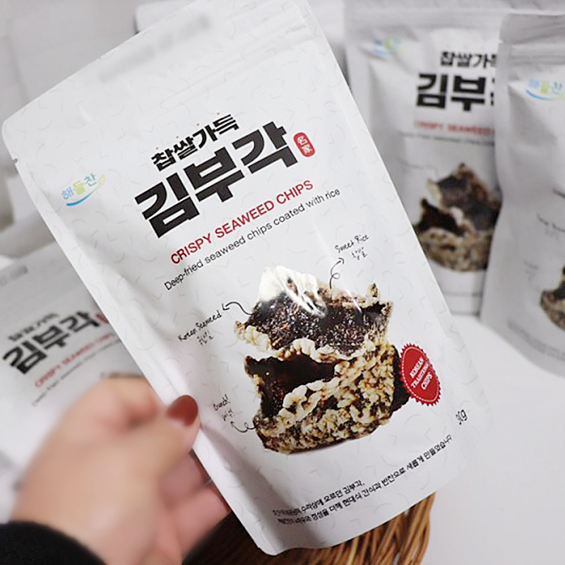 South Korea imported 해들찬 famous seaweed crisp flavor seaweed chili crisp snacks and I alone Wah-Sha the same