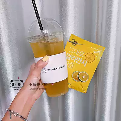 South Korea Kaman Orange Concentrate Juice Li Cheng Lie vc fruit stock solution plant low-calorie sugar-free Zhang Mofan recommended