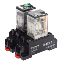 Schneider intermediate relay 24V DC 220V AC 14-pin small 12V 8-pin base RXM2LB2BD