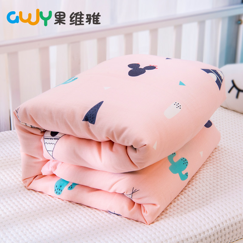 Children's kindergarten quilted with special baby cotton quilted by baby's quilt Spring autumn and winter quilted by pure cotton quilt core small quilt