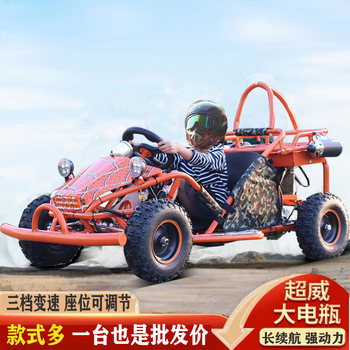 Electric gasoline single and double karts in various styles