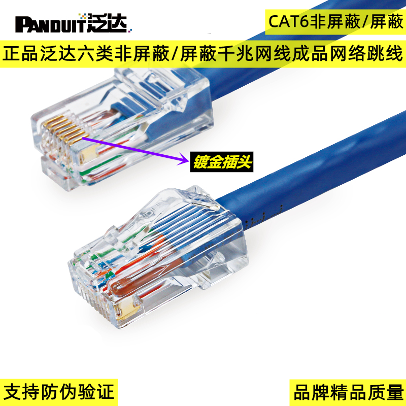 Pandadanduit six types of non-shielded shielded finished Internet jumper six types of cat6 one thousand trillion network routes
