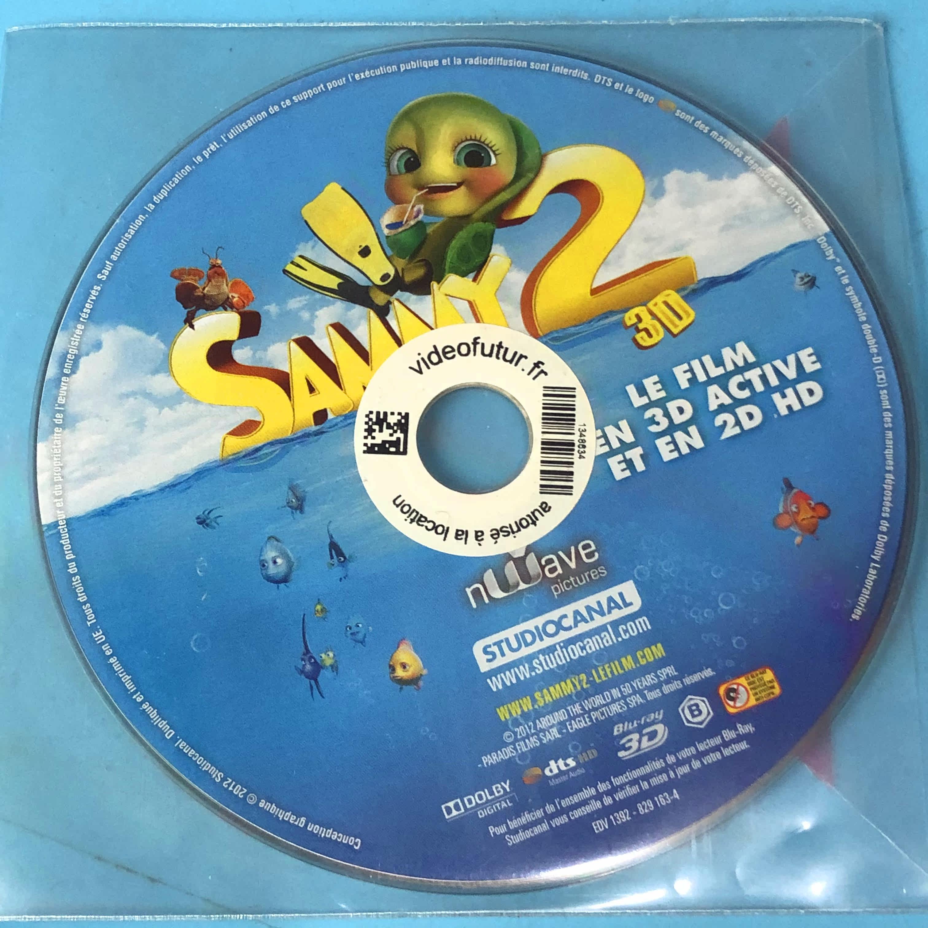 Original Sami Great Adventure 2 3D B Area BD Blu-ray