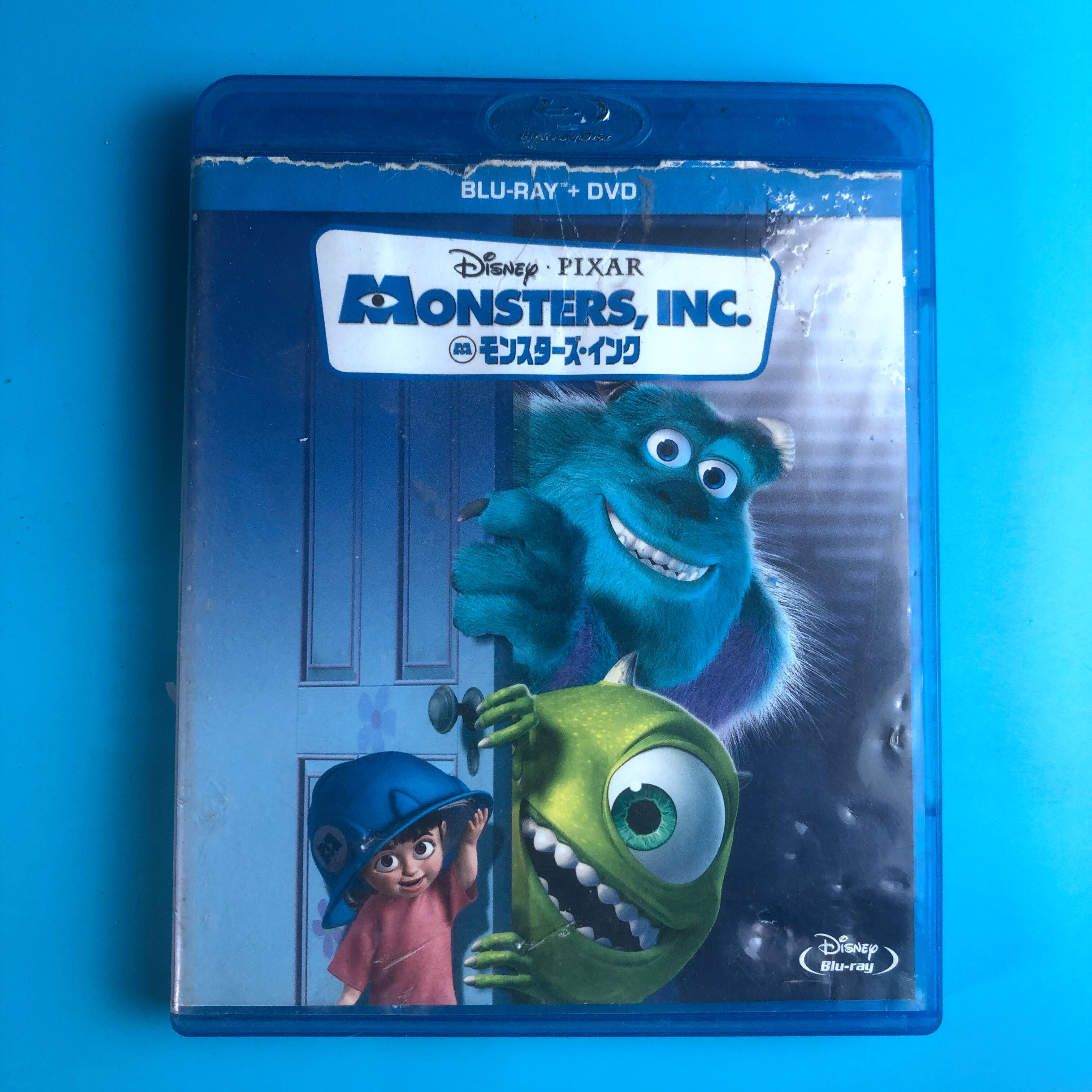 Original Monsters Electric Power Company Monsters Inc 3BD Blu-ray A District English Word