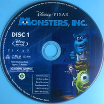 Original BD Blu-ray Monsters Inc Toutes les régions Sous-titres anglais