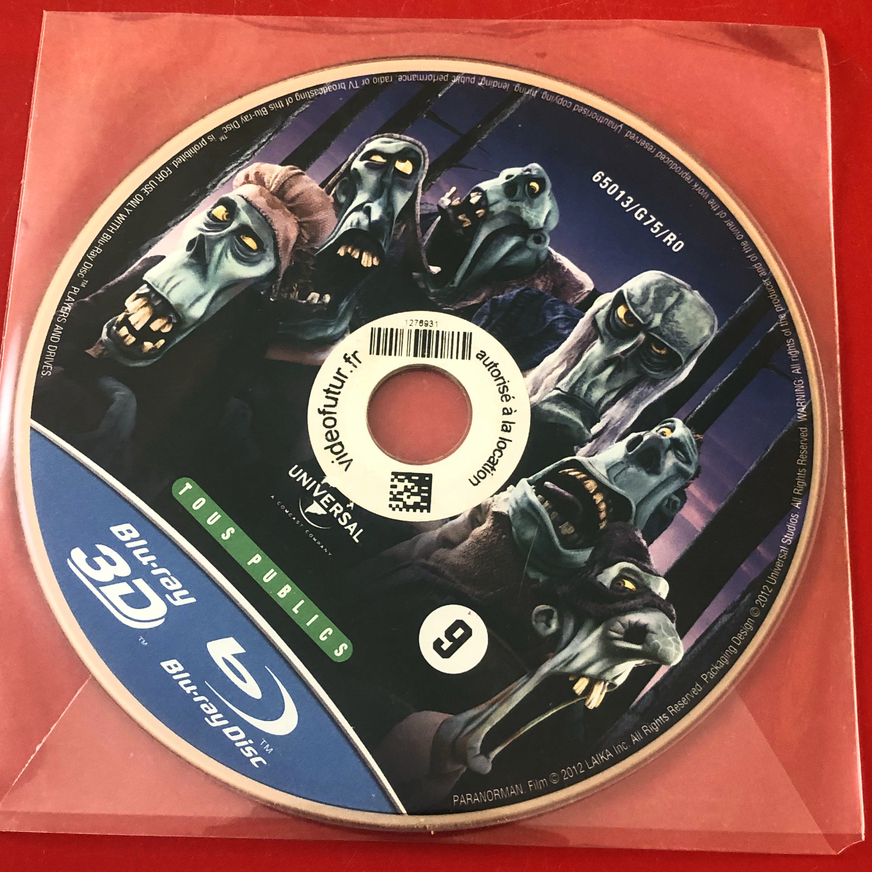 Original toning boy Norman Paranorman BD Blu-ray Inwords