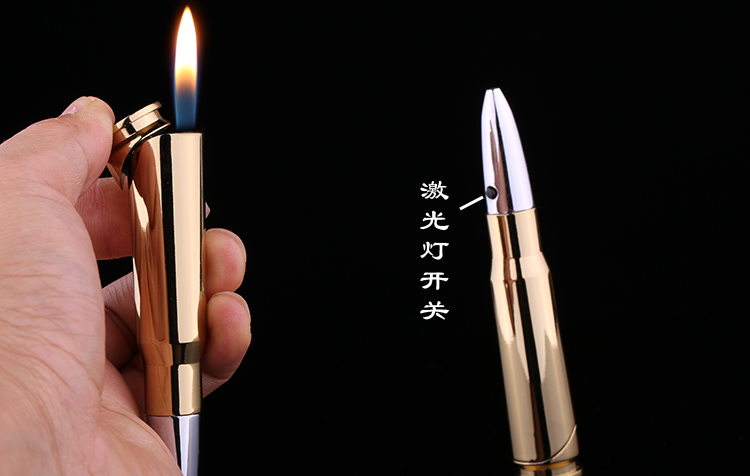 Mới lạ sáng tạo tất cả kim loại đạn Bullet vỏ bơm hơi nhẹ hơn gió cá nhân món quà tùy chỉnh chữ shop bật lửa