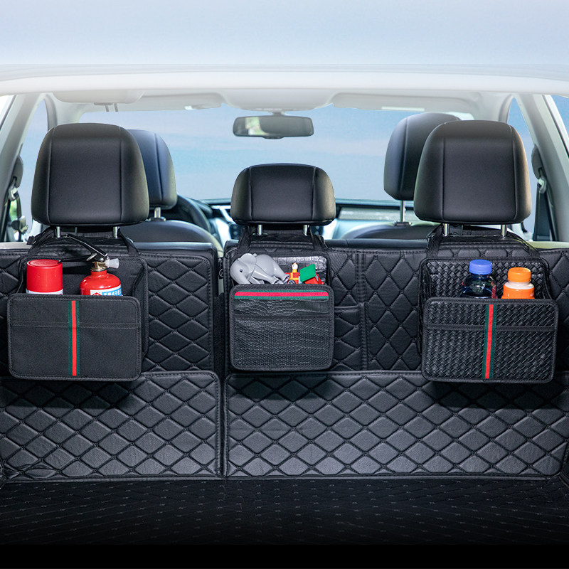Car trunk net bag multi-function seat back storage bag car hanging bag SUV car storage bag