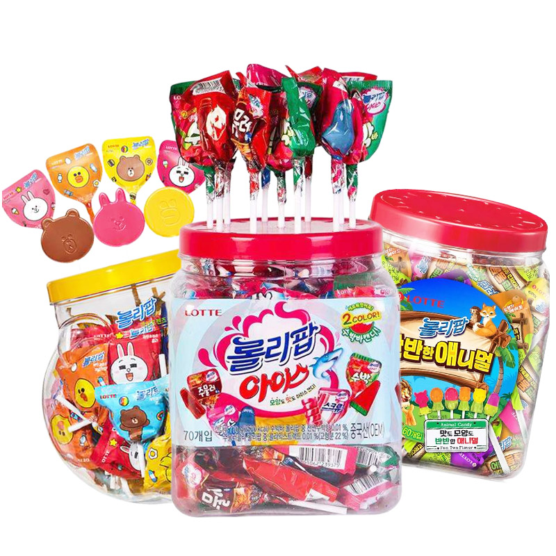 Korea Lotte cartoon Lollipop Lotte Lollipop gift 61 Childrens Day Childrens fruit gift gift