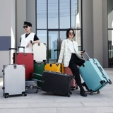 Вместительный и большой прочный чемодан, 20 дюймов, 24 дюймов, увеличенная толщина