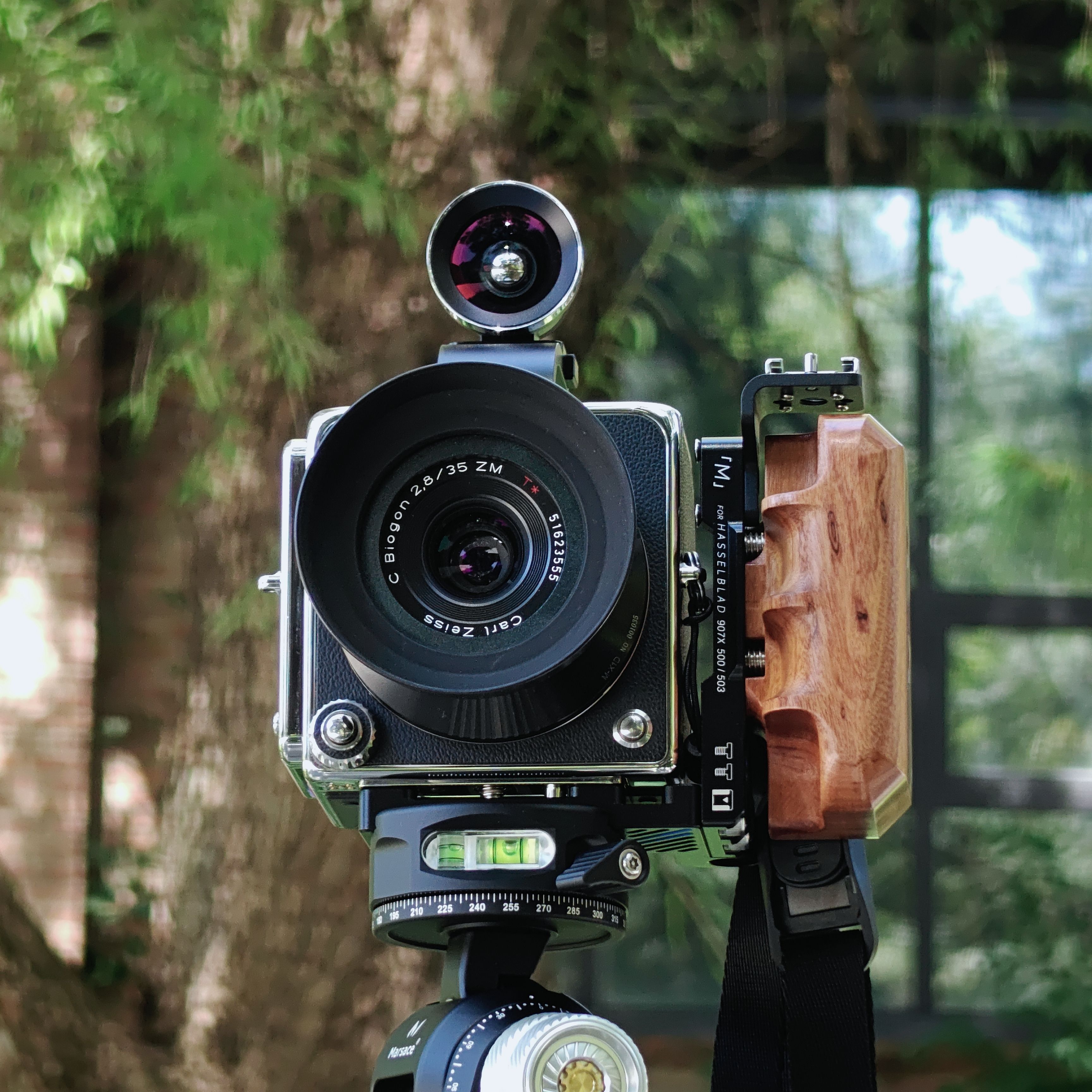 [MENG] オリジナル ハッセルブラッド 907x 100c 50c 拡張 L ボード ソリッドウッドハンドル フィンガーハンドル ラビットケージ