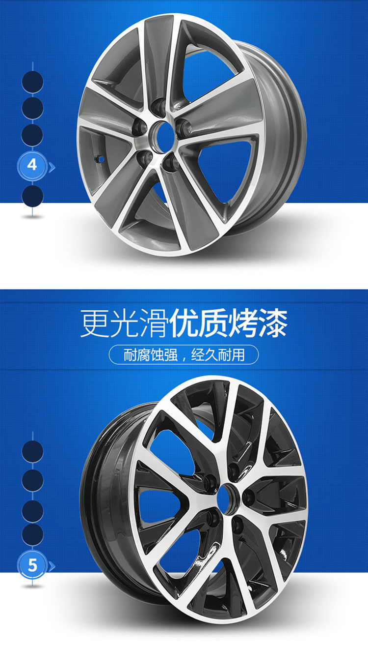 Volkswagen Polo bánh xe hợp kim nhôm 14 15 inch POLO new Jetta Santana Jing Rui lắc lư Baolai avant-garde vành xe oto