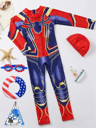 Детский купальник для мальчиков, быстросохнущий удерживающий тепло лонгслив, подходит для подростков, защита от солнца