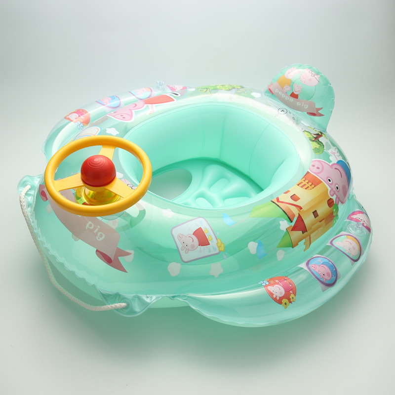 Children's swimming ring Male and female children baby seat ring Middle child 1-6 years old swimming ring water inflatable toy seat ring seat boat