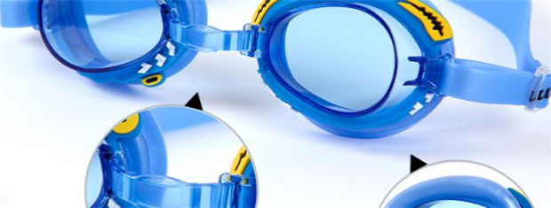 Kính bơi cho trẻ em nam và nữ kính bơi cho trẻ em HD chống sương mù điều chỉnh động vật phim hoạt hình 2-12 tuổi trẻ em kính bơi - Goggles kính bơi