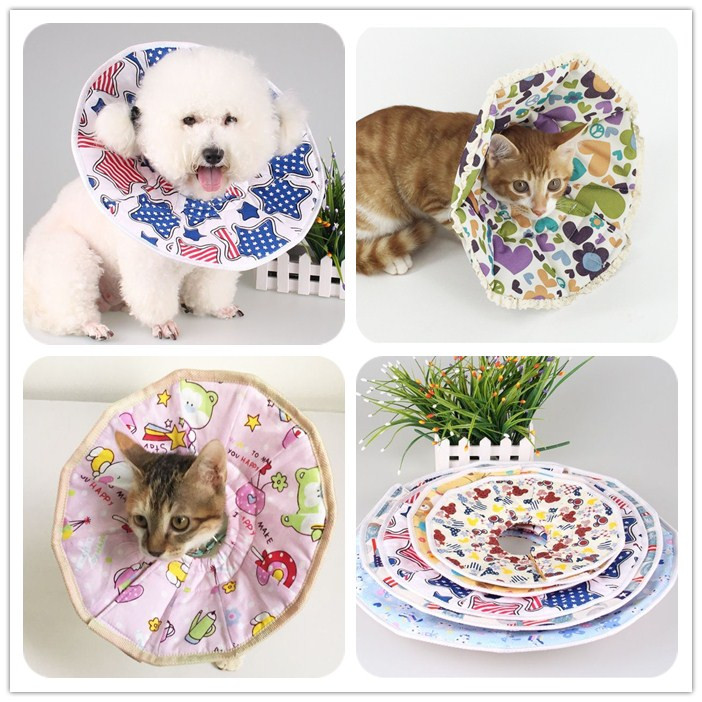Pet Kitty Dog Elizabeth Collar Small Cat Neck Ring Neck Sleeve Anti-Biting Anti-Licking Hood Cosmetic Head Hood Item Ring