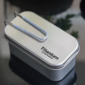 Оригинальный импортирован из Японии Evernew aiwan niu Pure Titanium Lunch Box