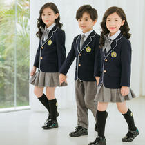 Yinglun College Wind primary and middle school uniforms Korean version Western suit Three sets of kindergarten garden clothes Spring and autumn clothes childrens class clothes