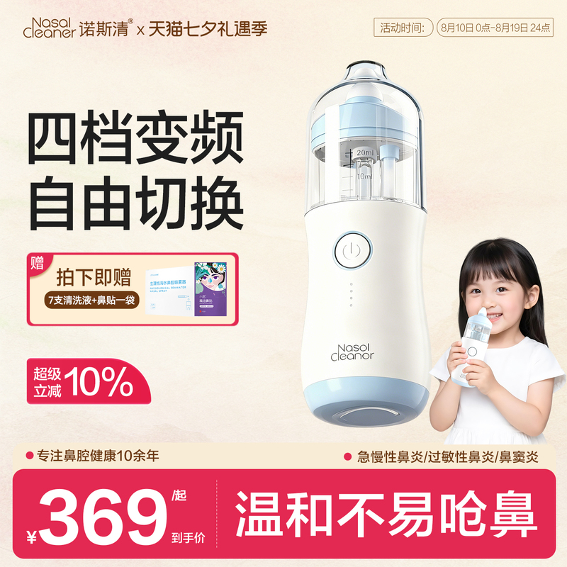 Nose Clean Electric Nasal Irrigator for Children, Spray-Type Nasal Cleaning and Washing Device, Home Use Atomizer for Adults