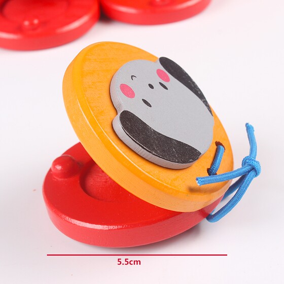 奥尔夫儿童打击乐器幼儿园木制三句半快板响板圆舞板宝宝音乐玩具