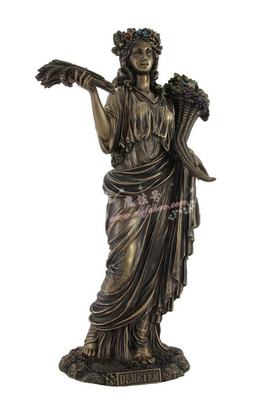 *进口希腊收获女神德米特铜像 婚姻保护者 地球母亲 自然母亲 图 1