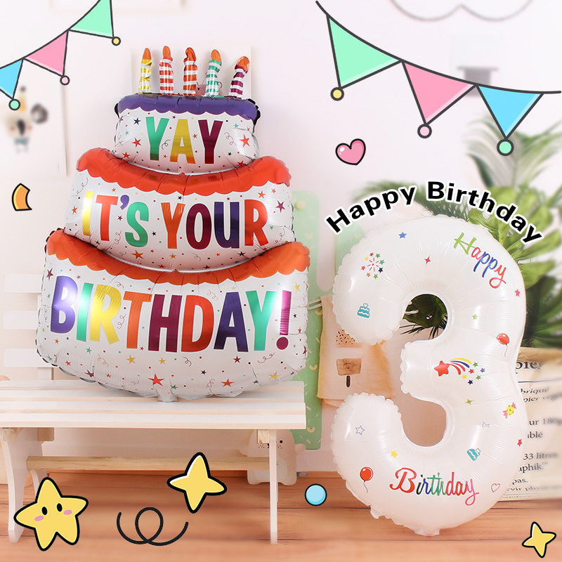 男の子にも女の子にもぴったりの、インスタ映えする32インチのバースデーナンバーバルーン。誕生日デコレーションや写真撮影に最適です。