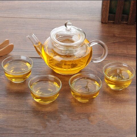 Heat-resistant glass pot mini small pot home kung fu glass filter flower teapot transparent high temperature resistant small tea pot