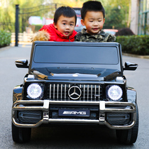 Childrens electric car Mercedes-Benz four-wheel off-road remote control car baby toy car can sit double oversized childrens car