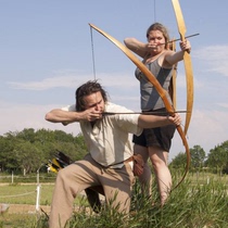 Bow Arrow Shooting Straight Pull Scenic Area Bow Farmhouse Lebow Arrow Farmstead Park Archery Equipment Sports Archery Outdoor Bows Arrow