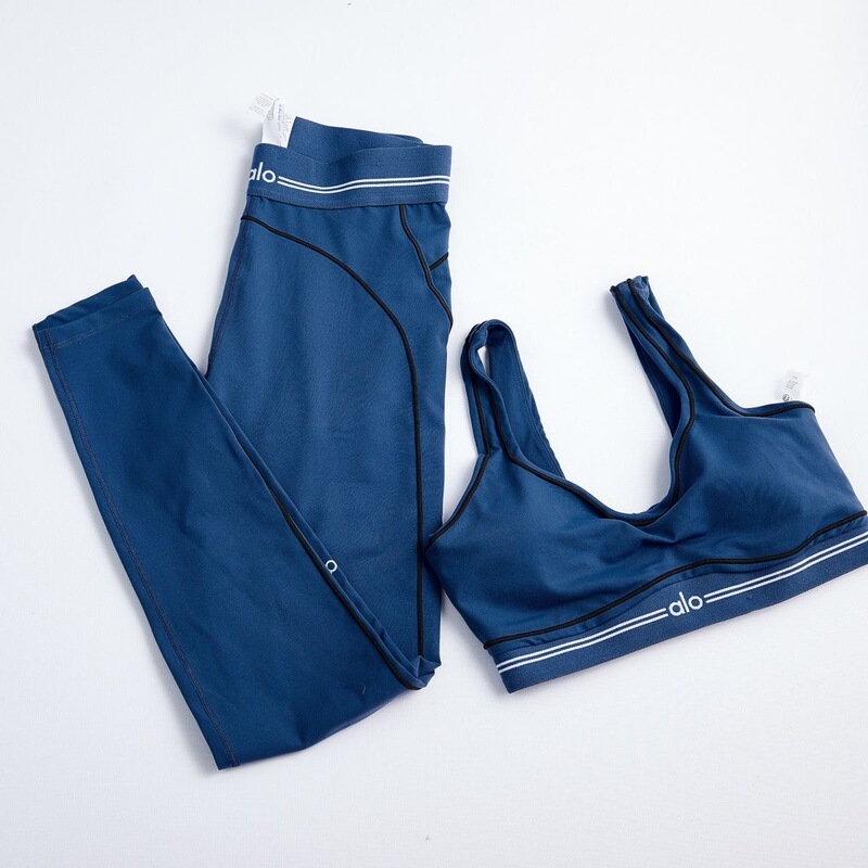 【Alo Source Factory】Three-Label Yoga Sports Set with Logo, Pilates Shaping Bra, Training Bra 【Alo Source Factory】Three-Label Yoga Sports Set with Logo, Pilates Shaping Bra, Training Bra