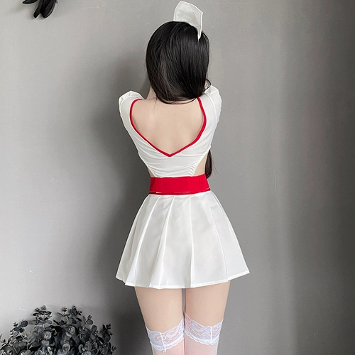 Белое нижнее белье, комплект, униформа медсестры, косплей, коллекция 2022