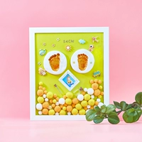 12-дюймовая желтая база + желтая краска + цифровые наклейки для пробного пакета