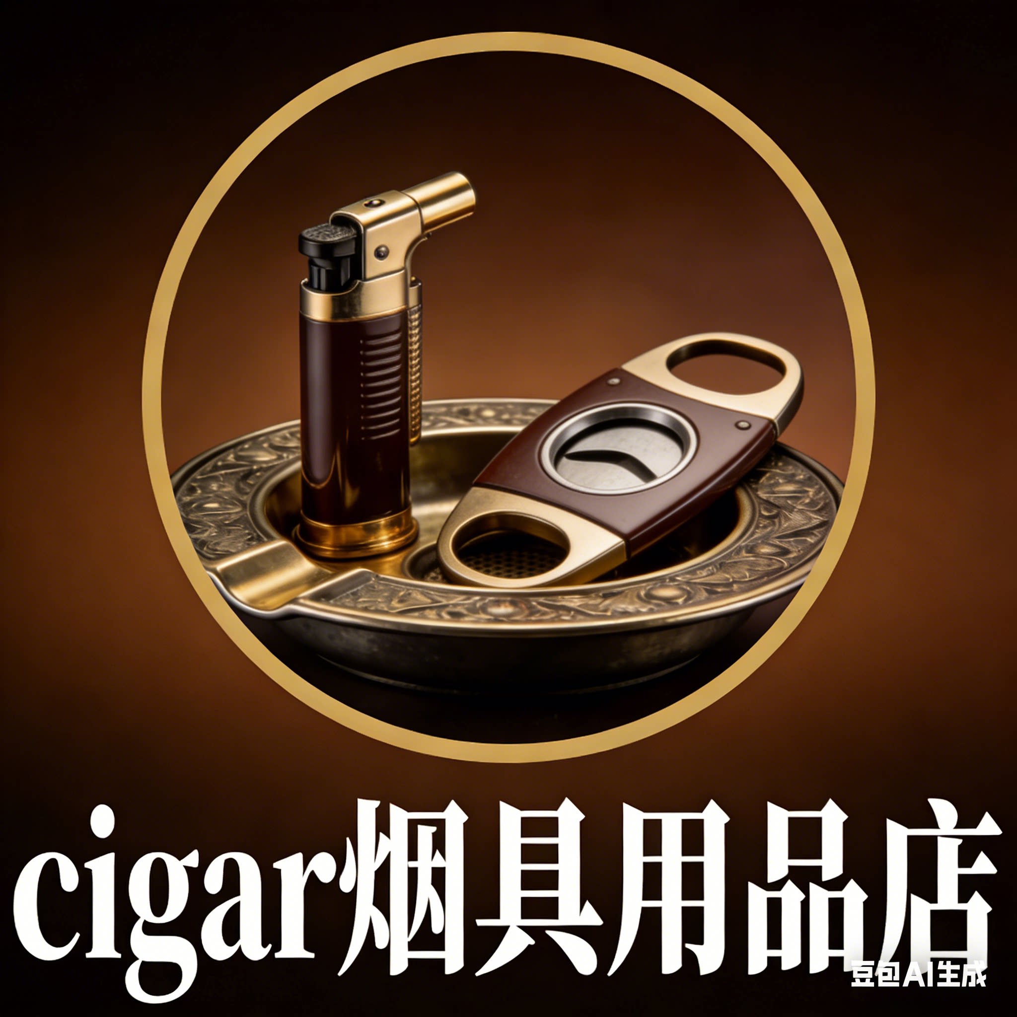 cigar烟具用品店的LOGO