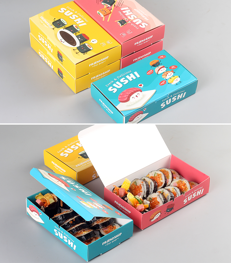 Giấy quản gia hộp sushi takeaway ăn trưa dùng một lần rong biển hộp cơm trưa Nhật Bản nhóm gạo đóng gói hộp đóng gói - Hộp cơm điện sưởi ấm hộp cơm điện lock&lock ejr226ivy