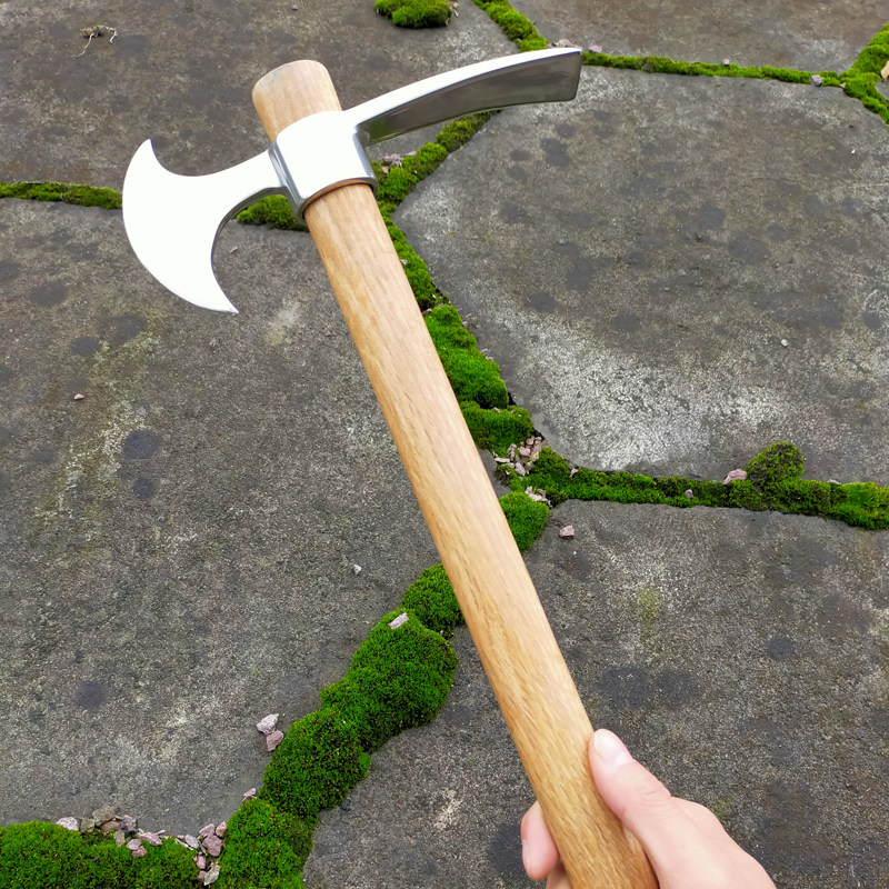 Dual-purpose cross-pointed axe integrated molding thick stainless steel small pickaxe portable agricultural home new model