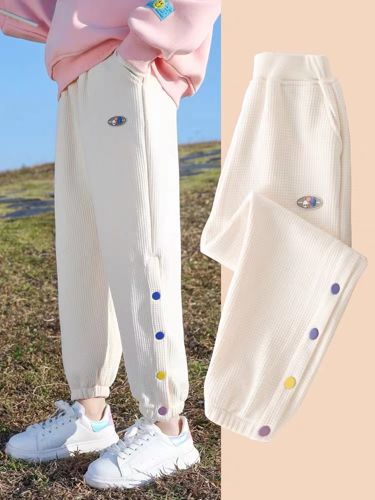 High - end girls sports pants 2023 Spring and Autumn new casual trousers children in childhood spring girls wear tide