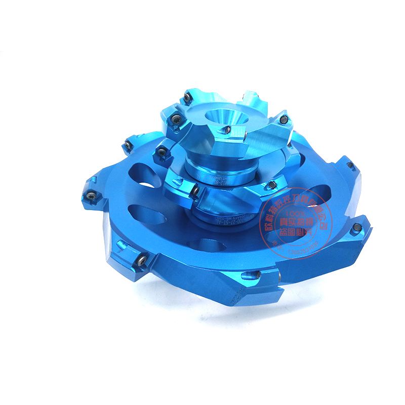 Right-angle aluminum cutter head 90-degree CNC face milling cutter head KM12 aluminum alloy cutter head KM12-50-22-4T