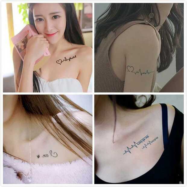 [một bộ 40] miếng dán hình xăm cho nam và nữ không thấm nước kéo dài nhỏ tươi gợi cảm cơ thể vẽ hình xăm mô phỏng hình xăm dán tattoo