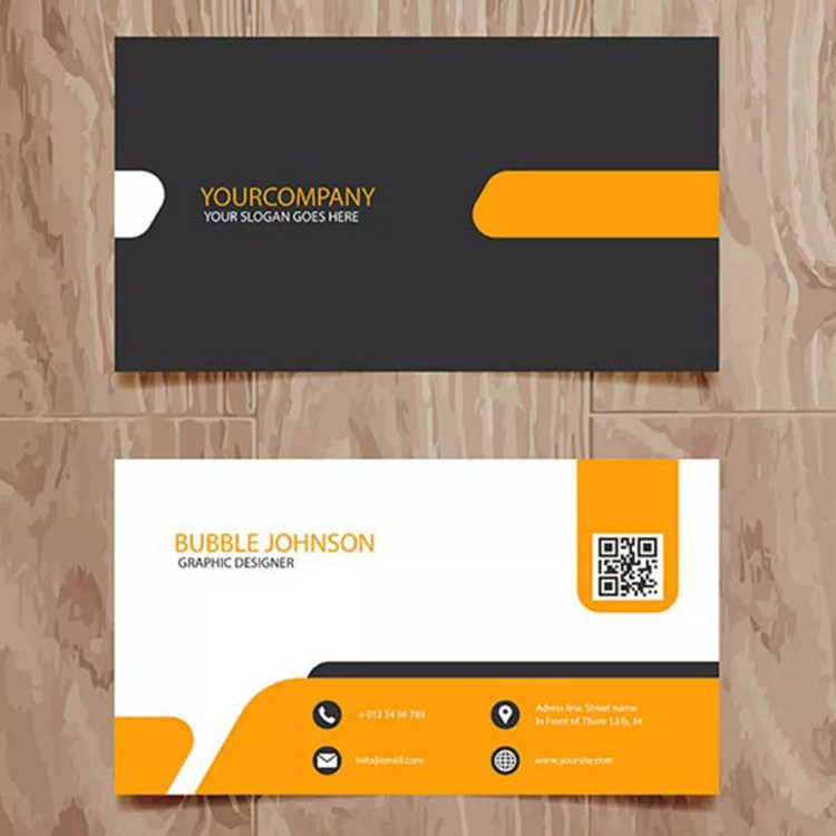 300g coated paper business card custom printing free design size 90 * 54mm