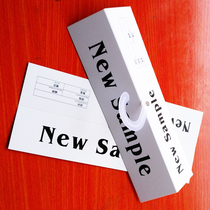 29 7*12 4 long newsample fabric hanging card cloth sample card head textile fabric adhesive hook universal sample hanging card