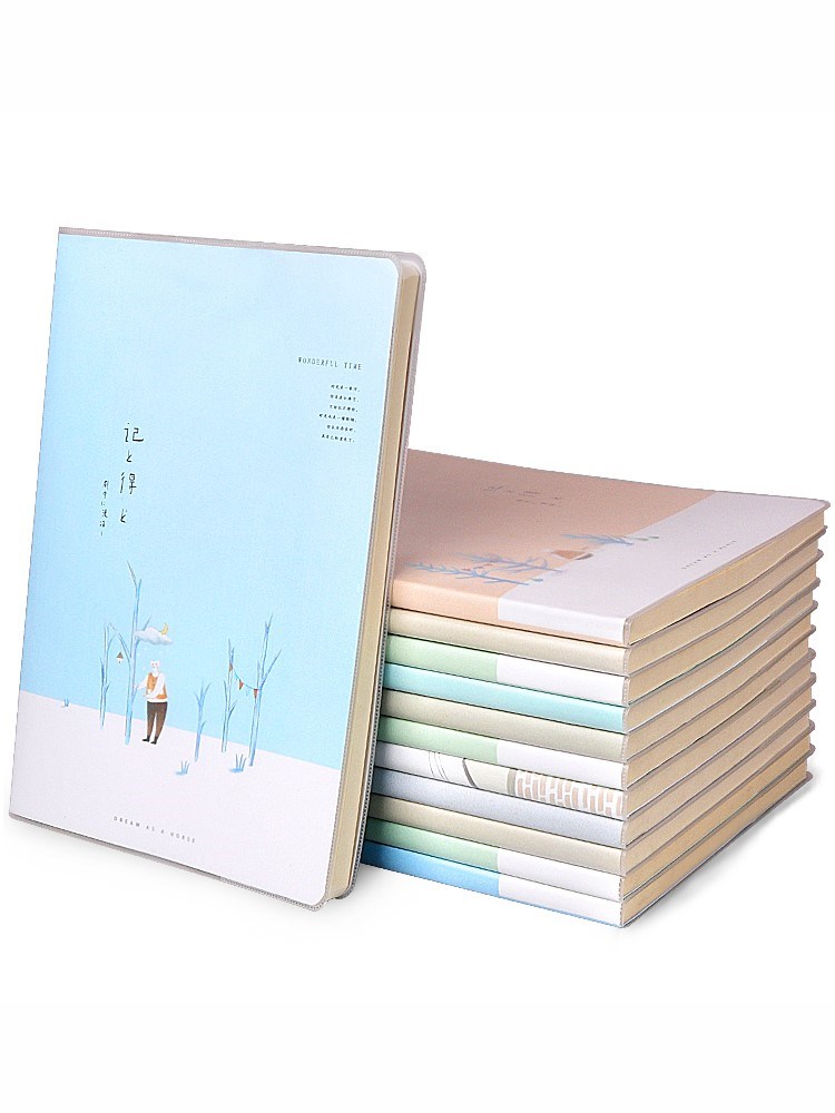 New 10 This ultra-thick notebook subtext with thickened rubber sleeve This notepad a5 minimalist day remember the art of art 